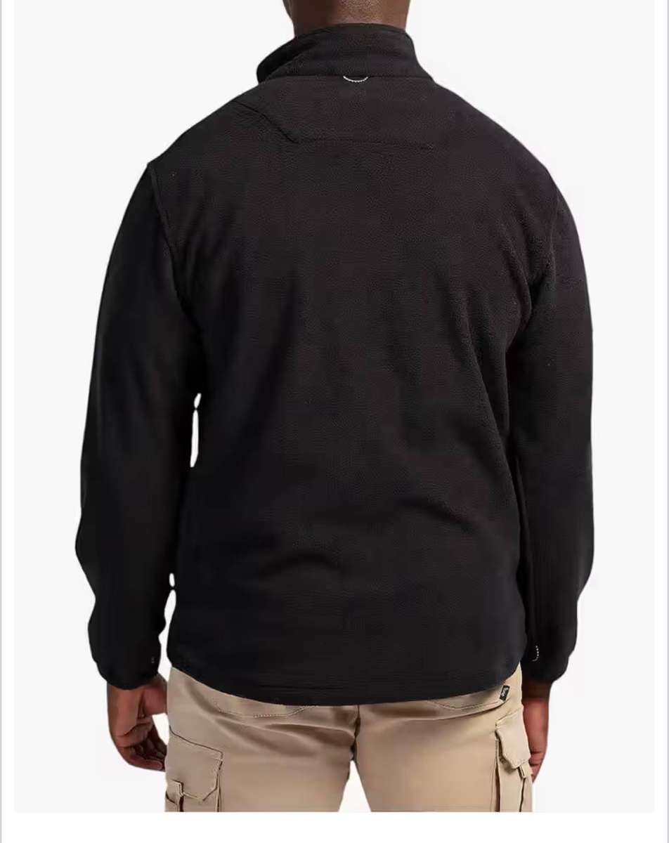 Jeep Mens Microfibre Fleece Base Jacket-Black