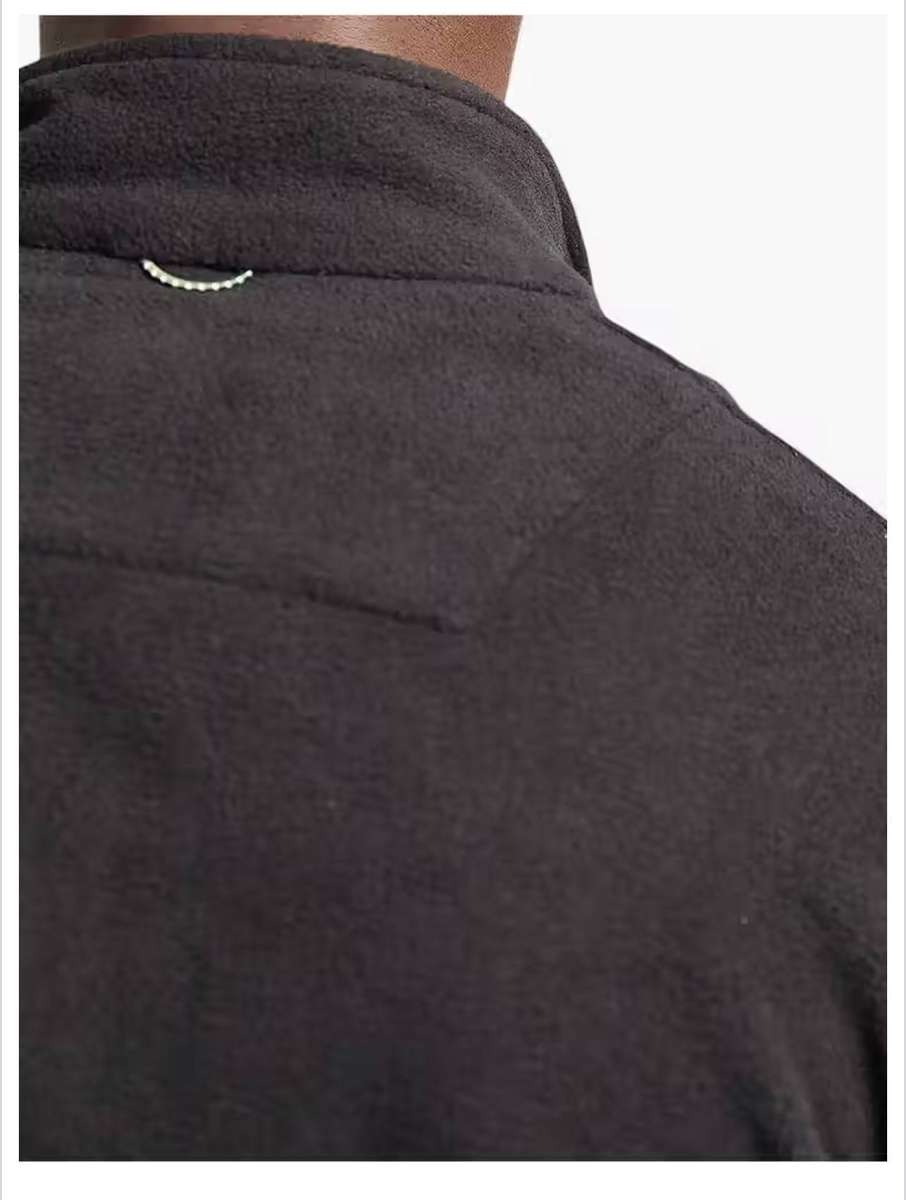 Jeep Mens Microfibre Fleece Base Jacket-Black