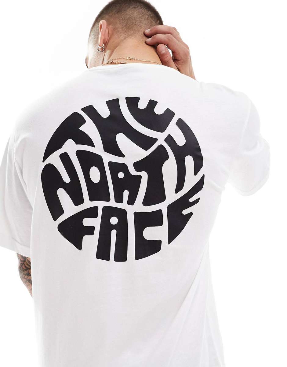 The North Face backprint circle logo t-shirt in white