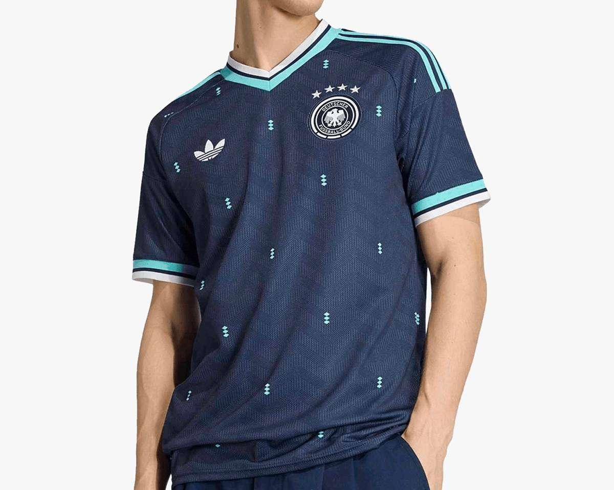 Adidas Mens Germany Away World Cup 26 Black/Blue Stadium Jersey