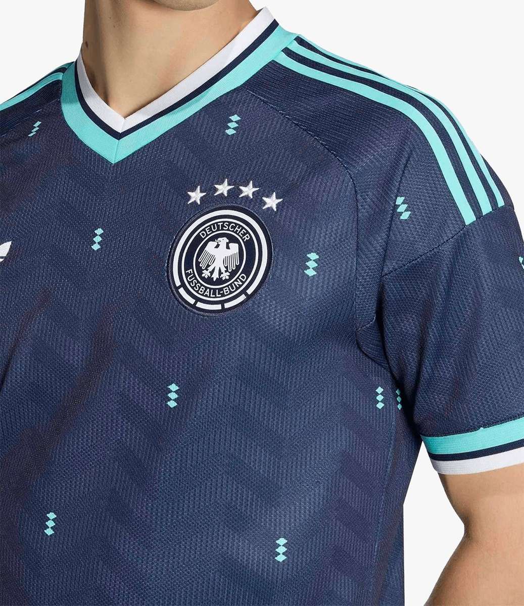 Adidas Mens Germany Away World Cup 26 Black/Blue Stadium Jersey