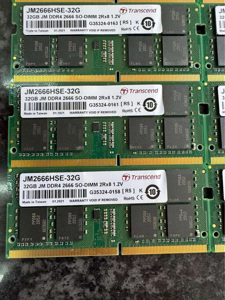 Transcend JetRam DDR4 32 GB (Single Channel) Laptop Ram (JM2666HSE-32G)