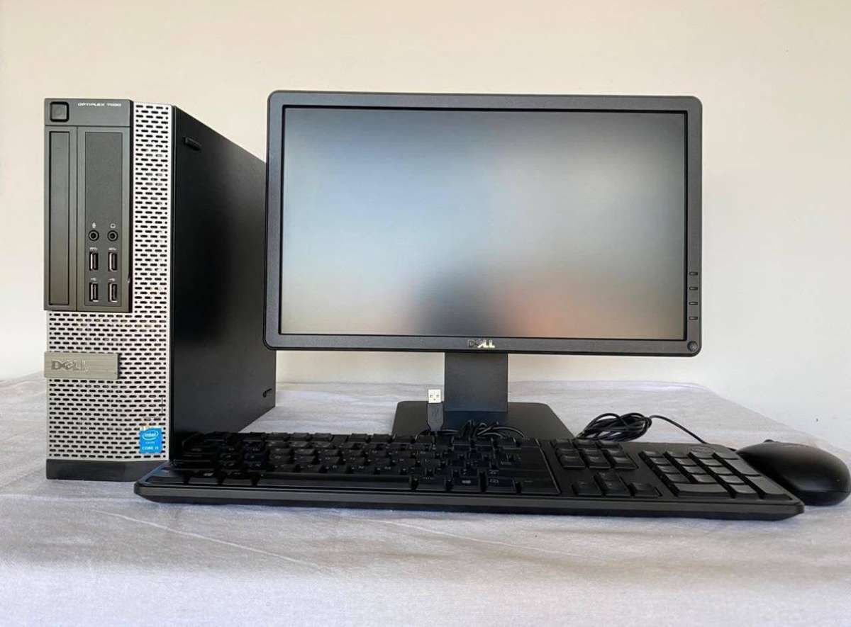 Dell OptiPlex 7020 SFF Desktop Combo Intel Core I3 4th Gen, 8GB DDR3, 128 GB SSD, 19 Wide Monitor
