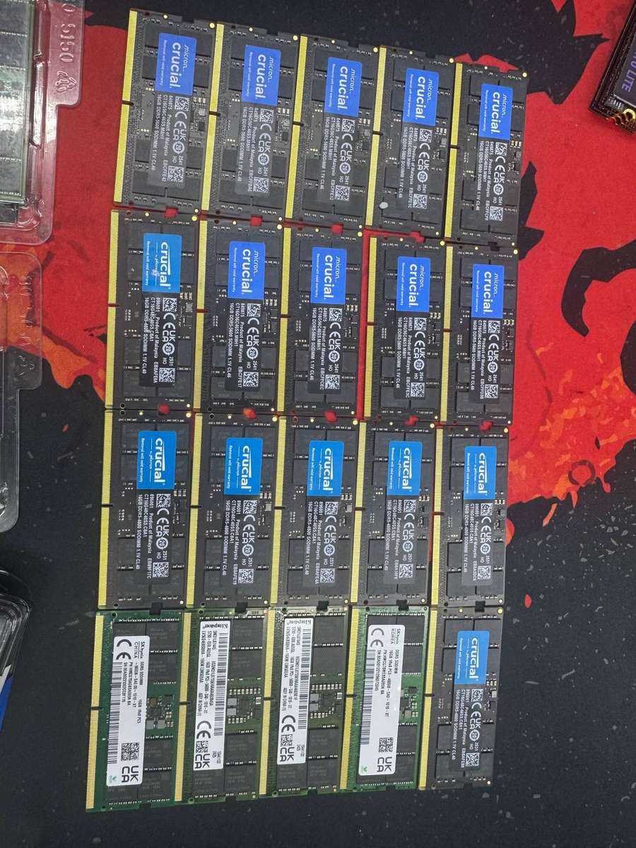 Crucial 16GB 5600MHz DDR5 SODIMM Laptop Memory
