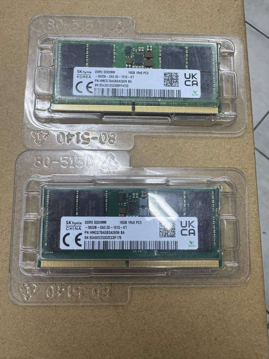 16GB DDR5 Laptop Memory, 5600MT/s Speed