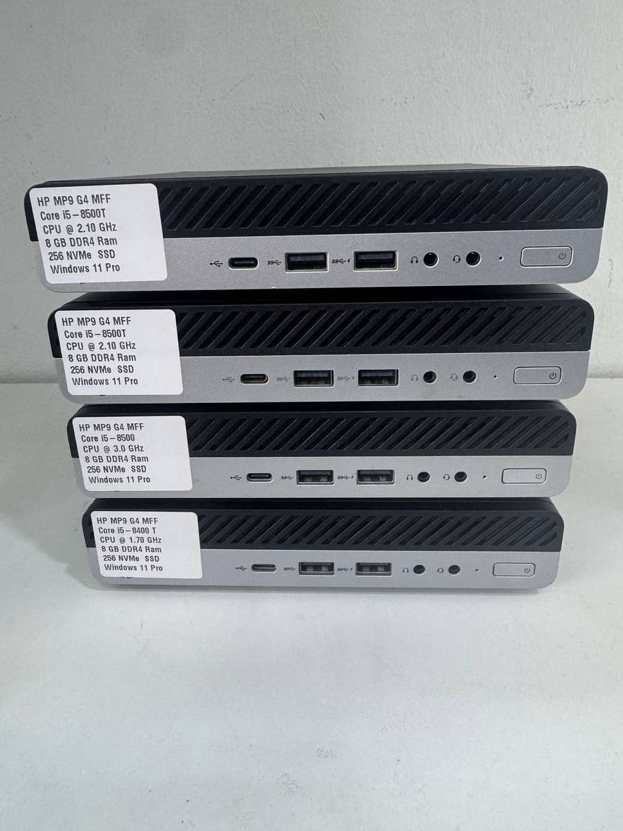 HP MP9 G4 Retail System - Mini MFF Core i5 8th Gen 256GB SSD 8GB Ram.