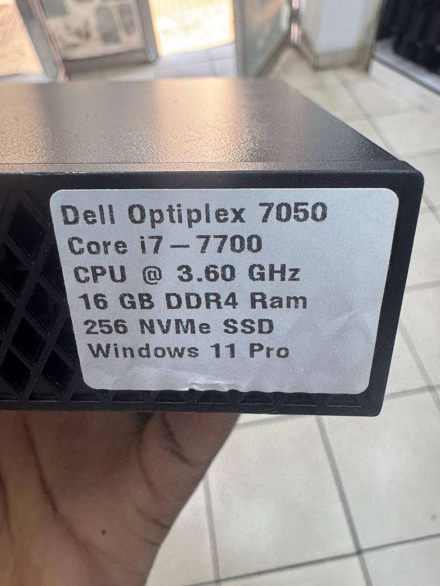 Dell OptiPlex 7050 MFF Tiny PC i7 - 7700T 16GB RAM DDR4 256GB SSD