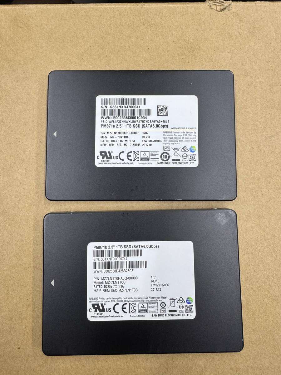 SAMSUNG PM871 2.5'' 1TB SATA 6.0Gbps SSD