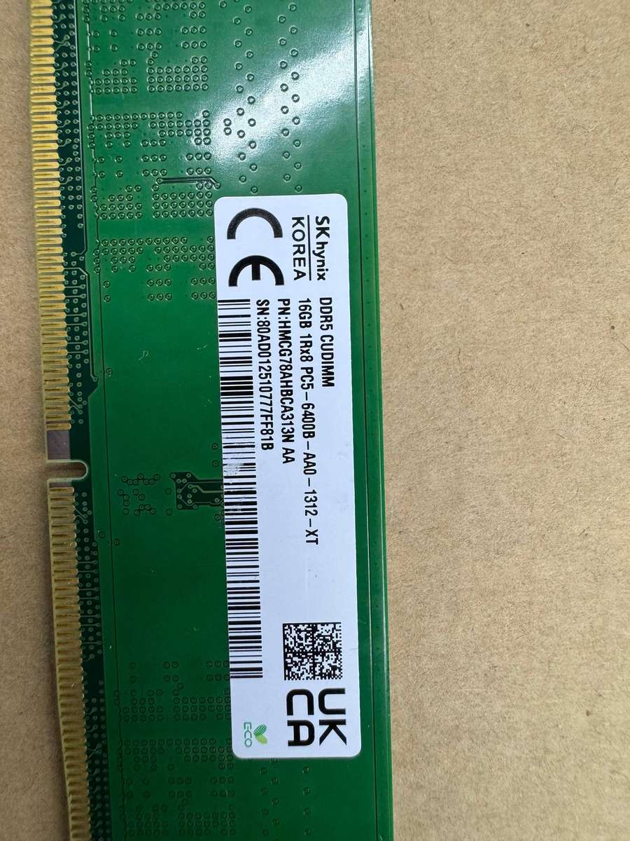 SK Hynix 16GB DDR5- CUDIMM PC5-6400B 1Rx8 CUDIMM Desktop Memory