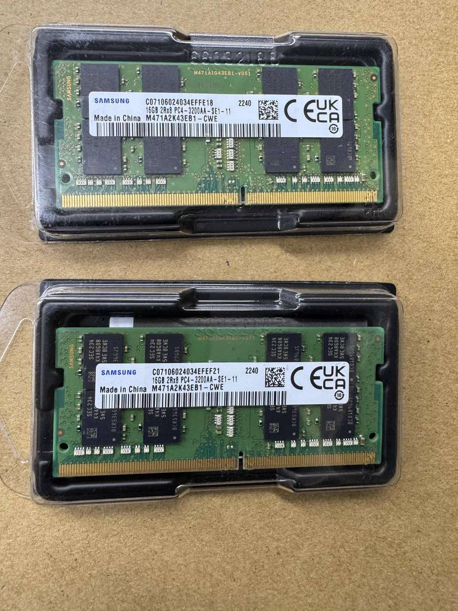 Samsung 16GB DDR4 3200 MHz PC4-25600 SODIMM Laptop Memory RAM