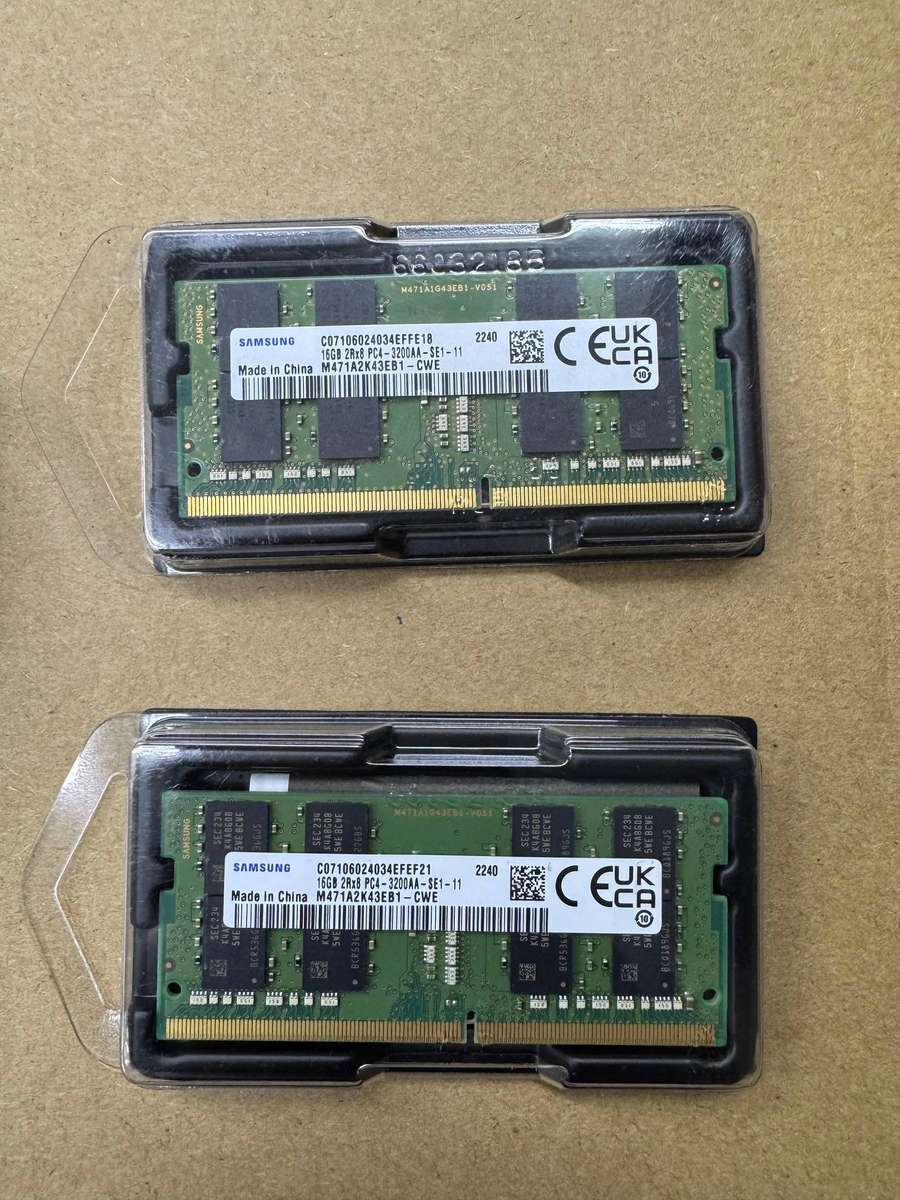 Samsung 16GB DDR4 3200 MHz PC4-25600 SODIMM Laptop Memory RAM