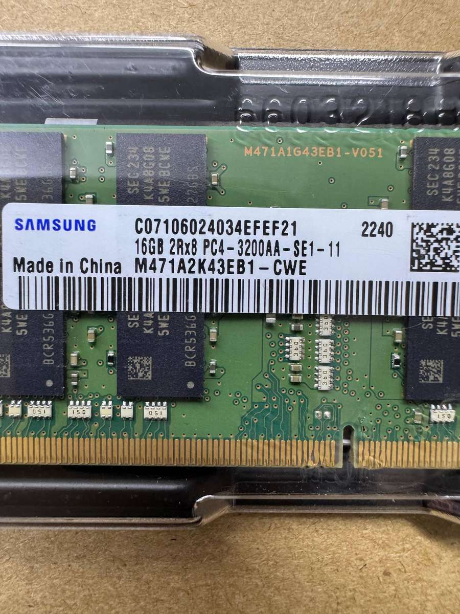 Samsung 16GB DDR4 3200 MHz PC4-25600 SODIMM Laptop Memory RAM