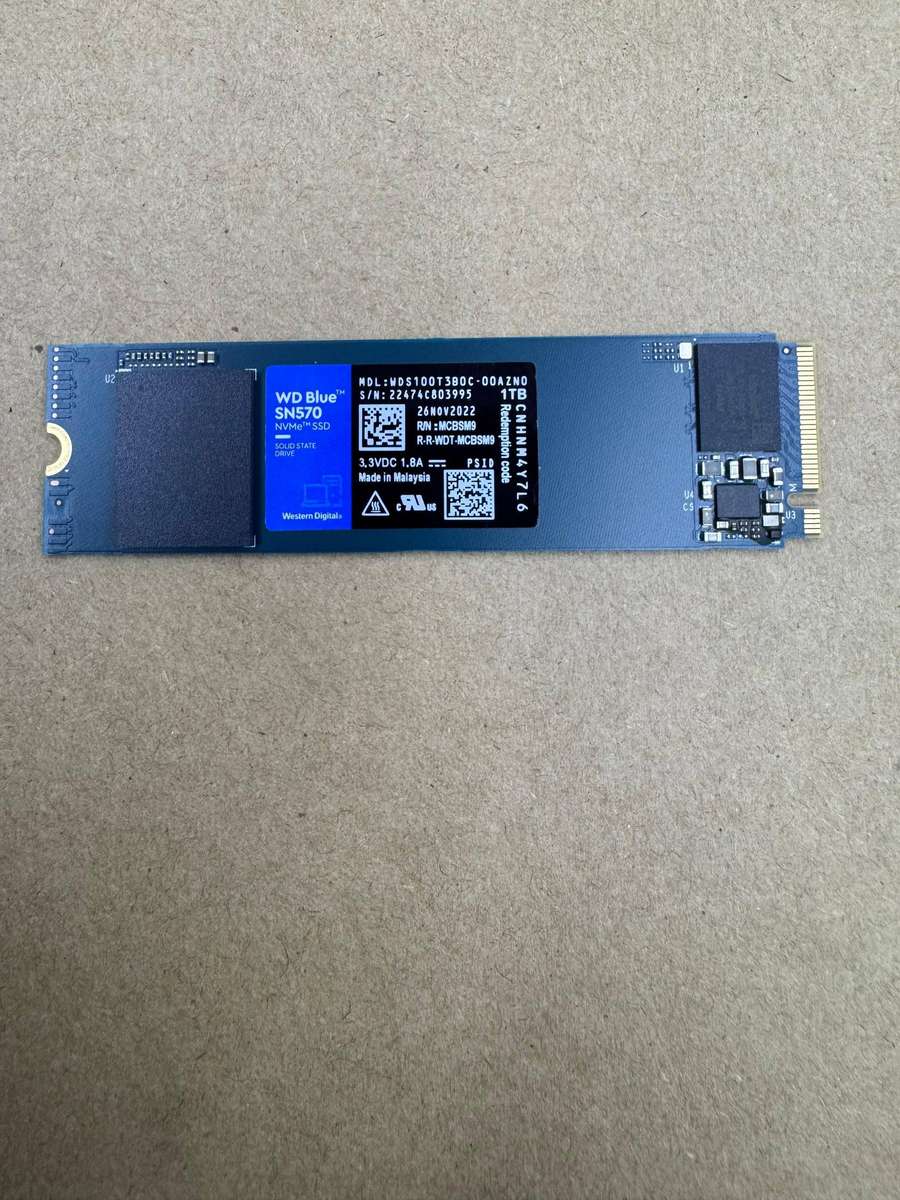 WD Blue SN570 1TB PCIe Gen3 x4 NVMe M.2 2280 Internal SSD