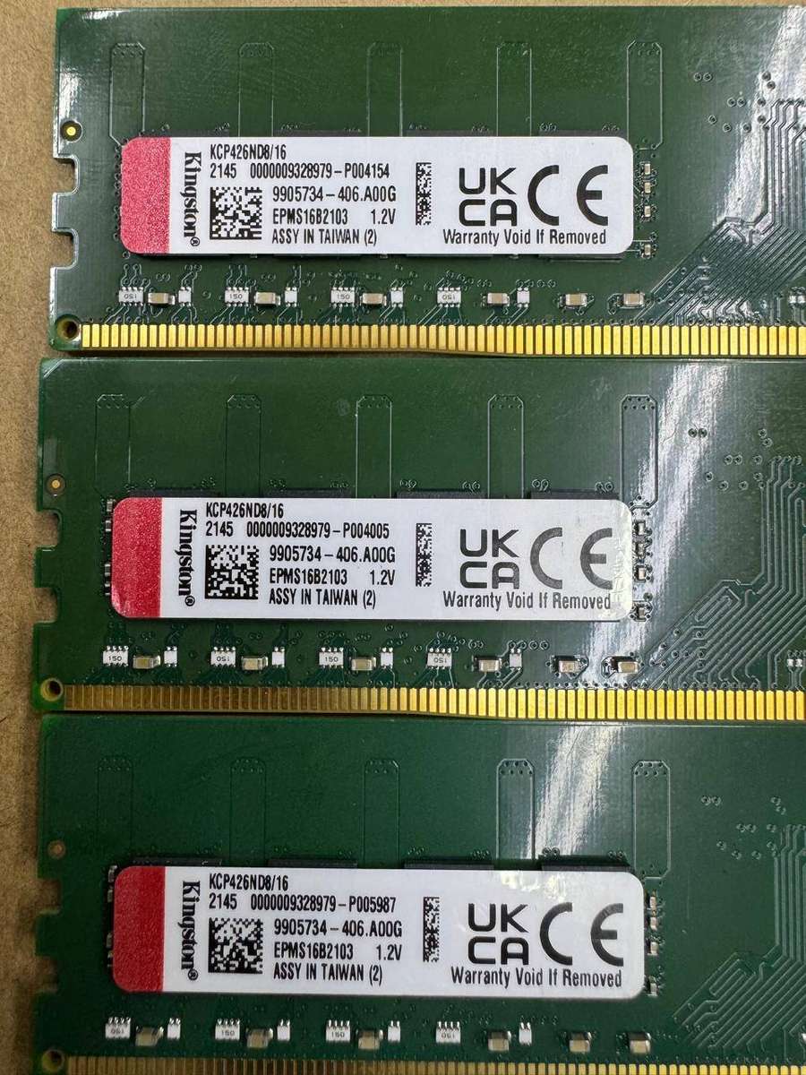 Kingston 16GB DDR4 2666Mhz Desktop Memory