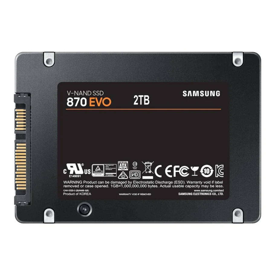 Samsung 870 EVO 2.5-inch 2TB SATA Internal SSD MZ-77E2T0B