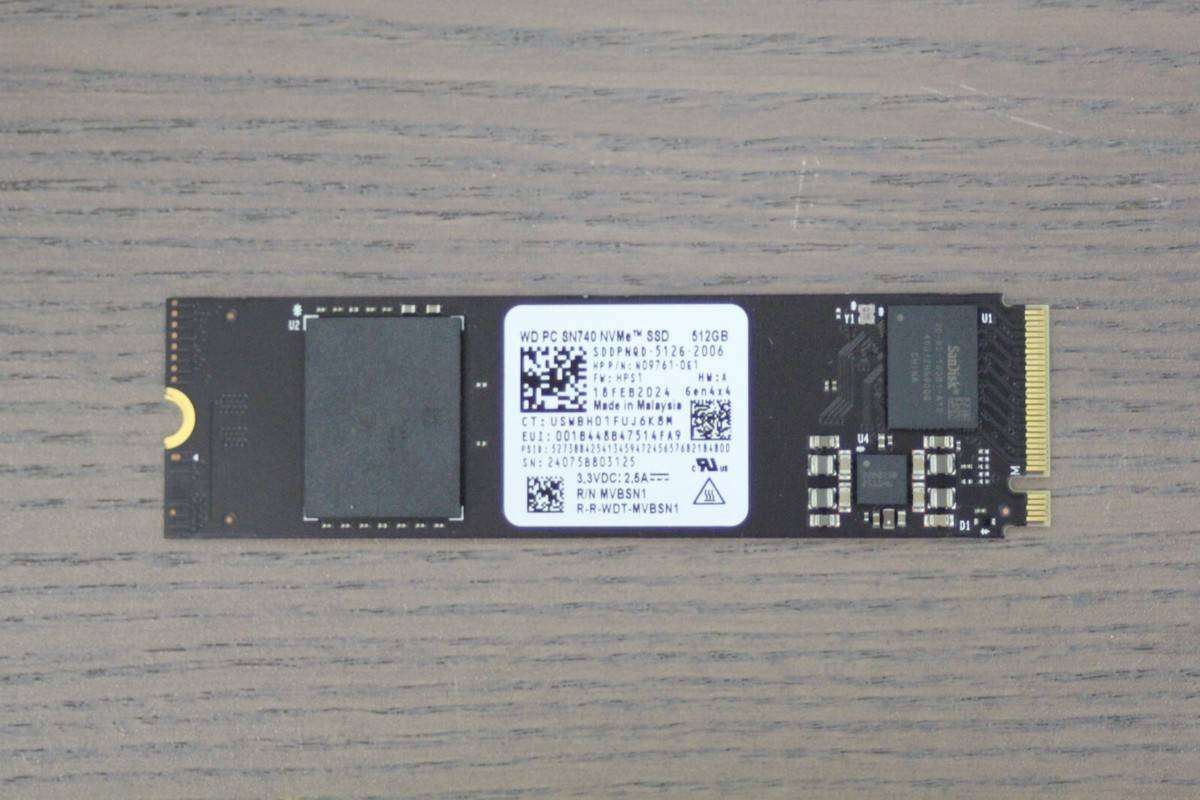 Western Digital PC SN740 512GB M.2 2280 NVMe Internal SSD