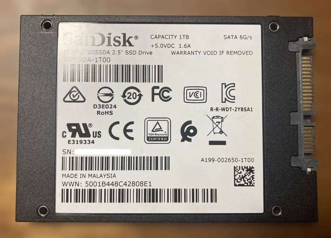 SANDISK SSD Plus 1TB Internal Solid State Drive - SATA III 6 Gb/s, 2.5"