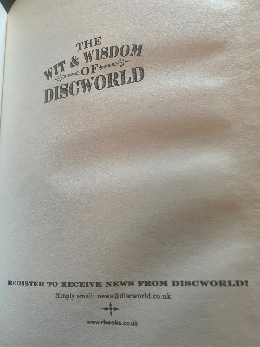 The Wit and Wisdom of Discworld by Terry Pratchett