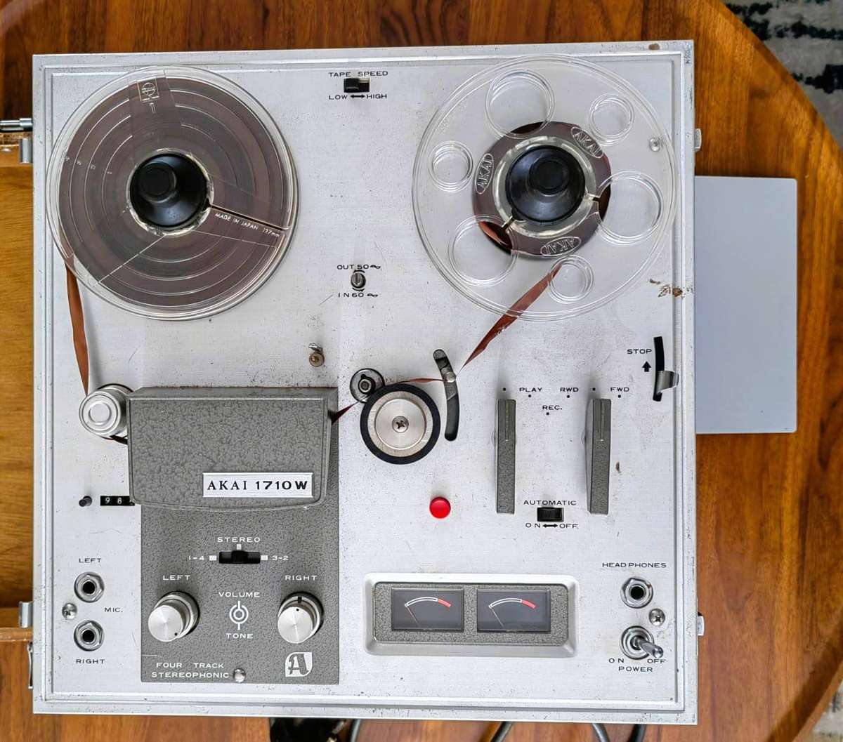 Vintage Akai 1710W Reel to Reel Tape Recorder