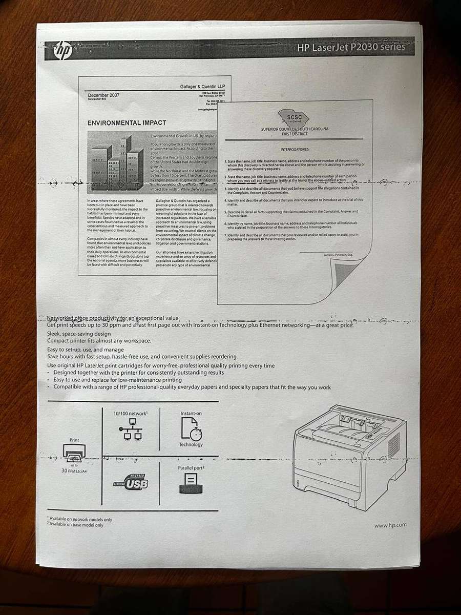 HP LaserJet P2035 Monochrome laser printer