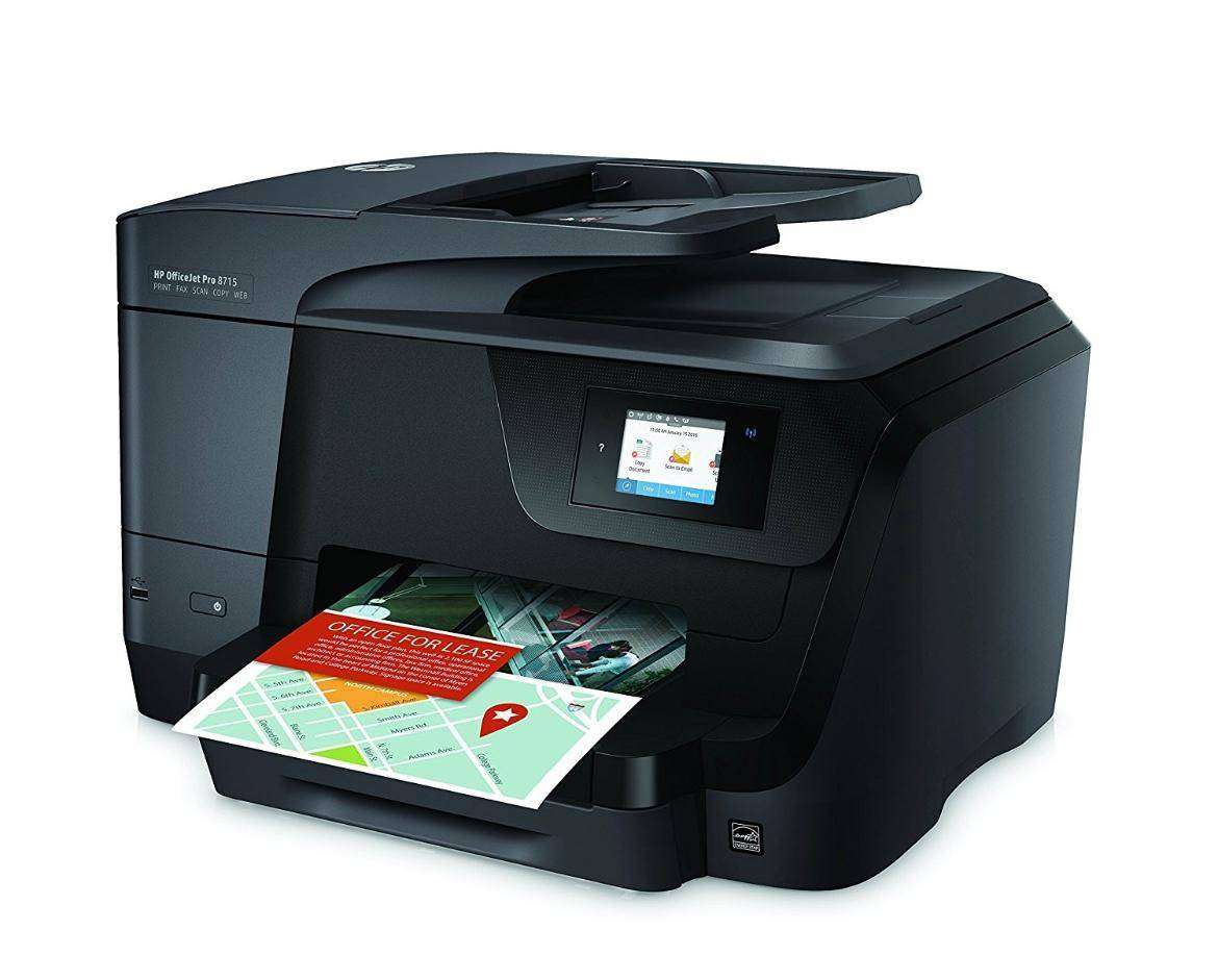 HP OfficeJet Pro 8715 All-in-One printer (with Full inks/ Printing blank)