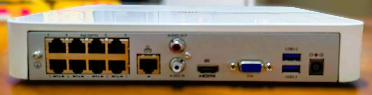 UNIVIEW NVR301-08B-LP8-IQ 8 CHANNEL NVR (NO PSU TO TEST)
