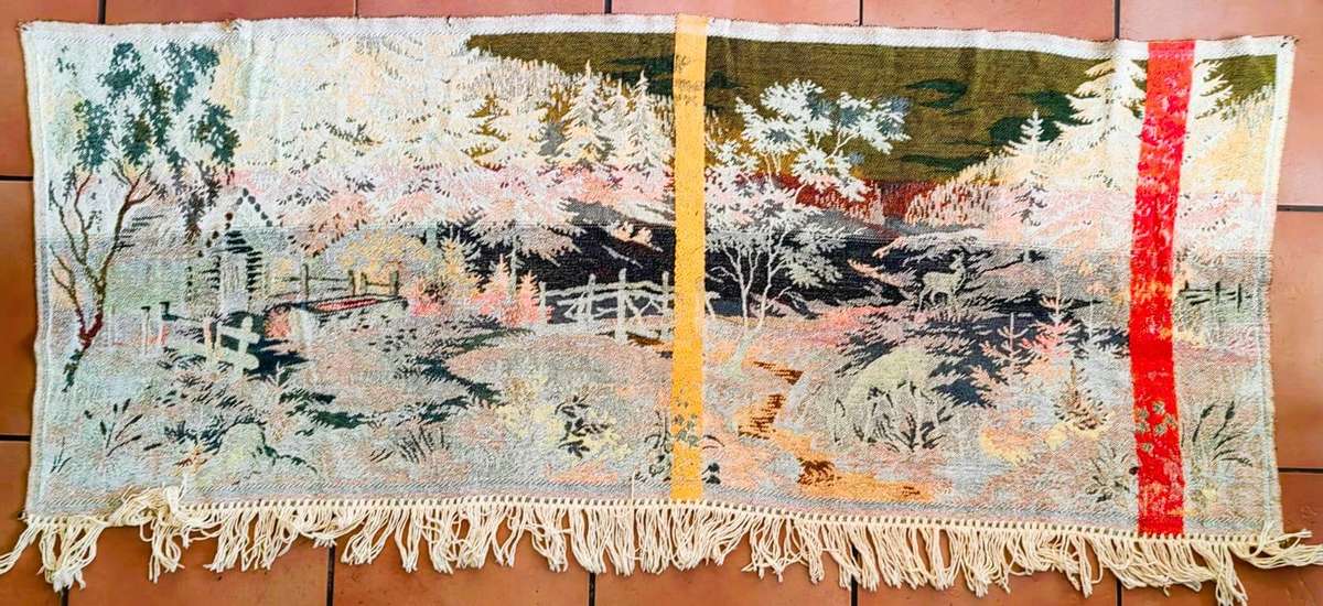 Vintage tapestry (Gobelin carpet) 148 X 66cm