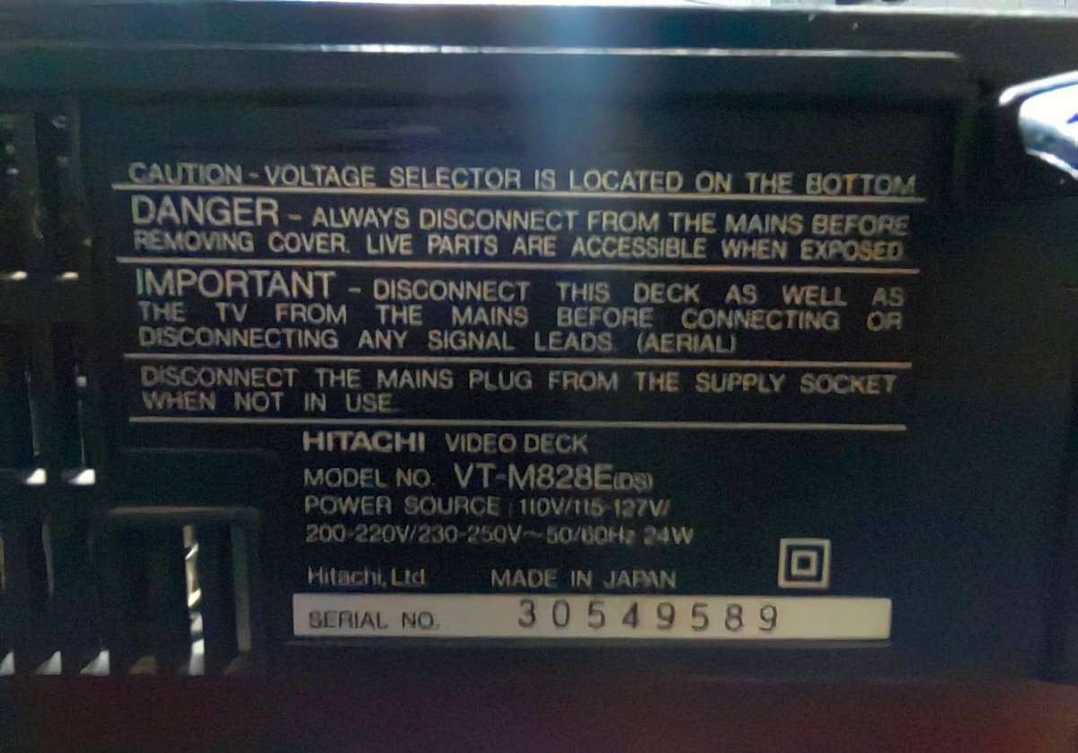 1 X VHS PLAYER AND 1 X CD PLAYER