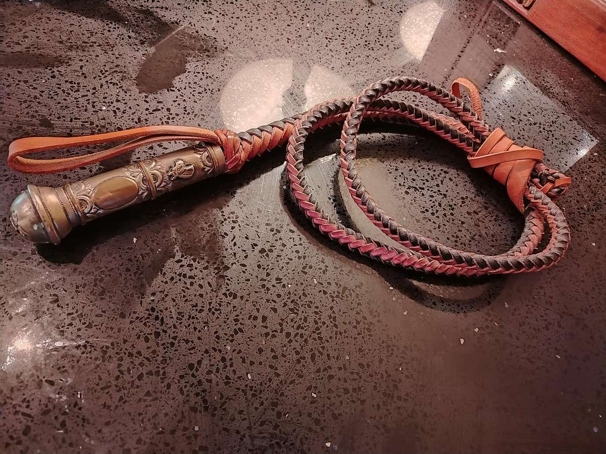 Whip with beautiful handle