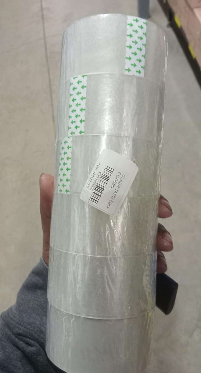 3 x packs of 6 clear rolls of  tape total 18 rolls