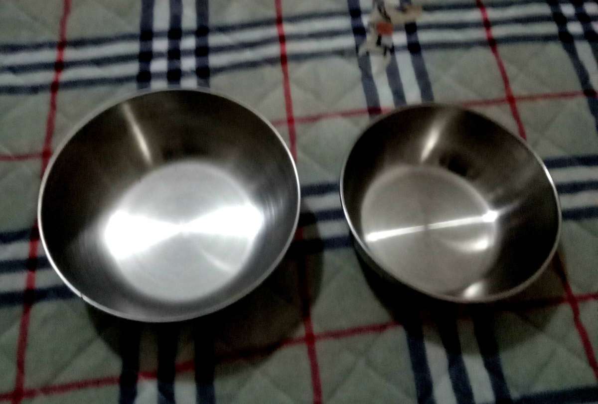 2 x silver bowls