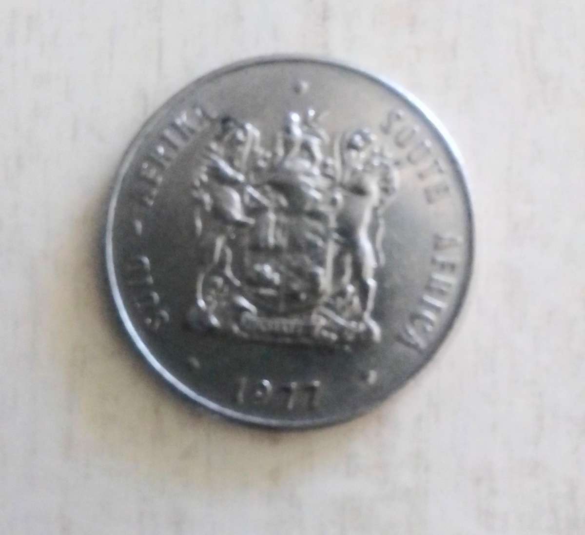 South African R1 coin 1977