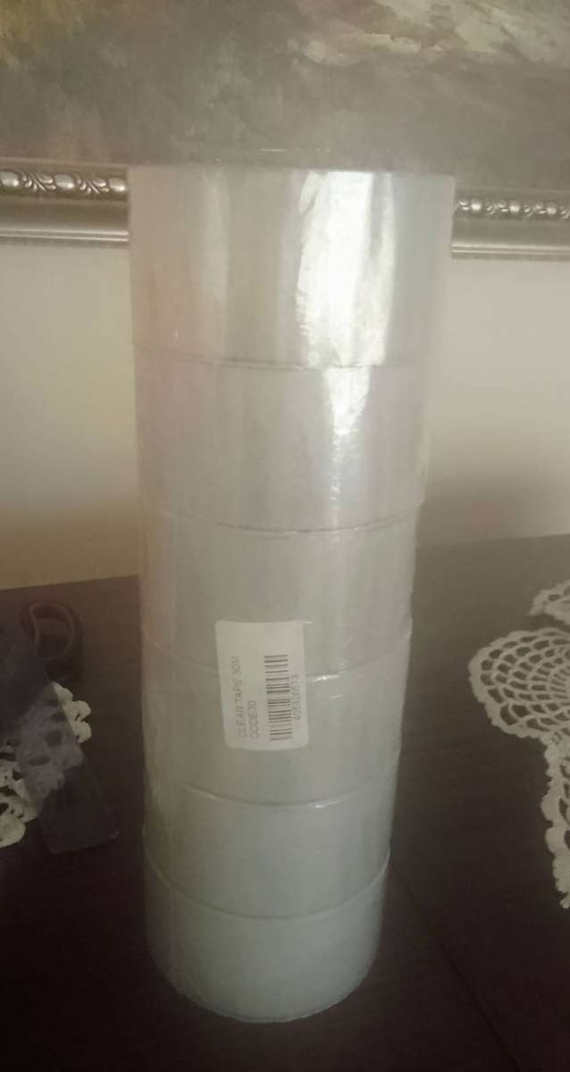 6 Pack of clear tape 50meter