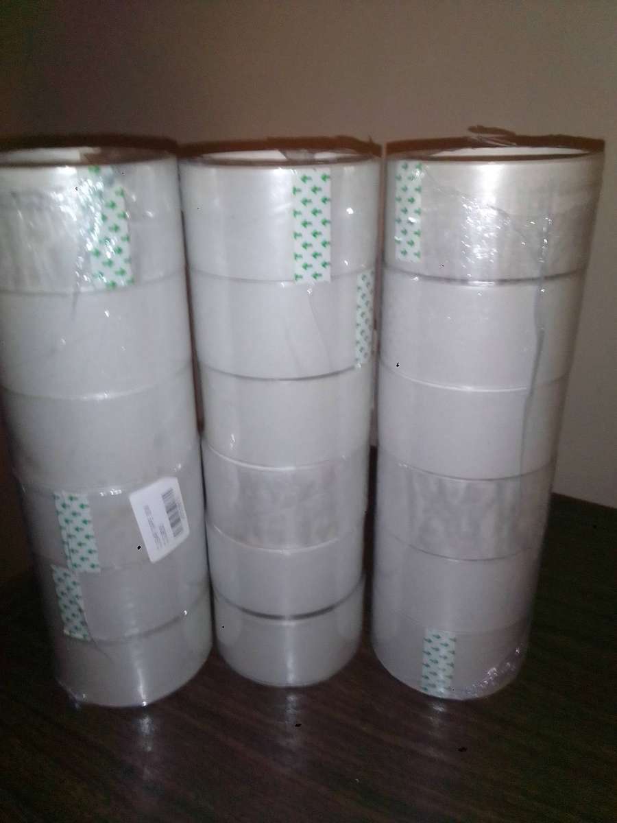 2 x 6 pack clear tape 50meter