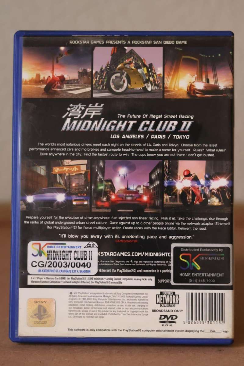 Midnight Club 2 (PS2)