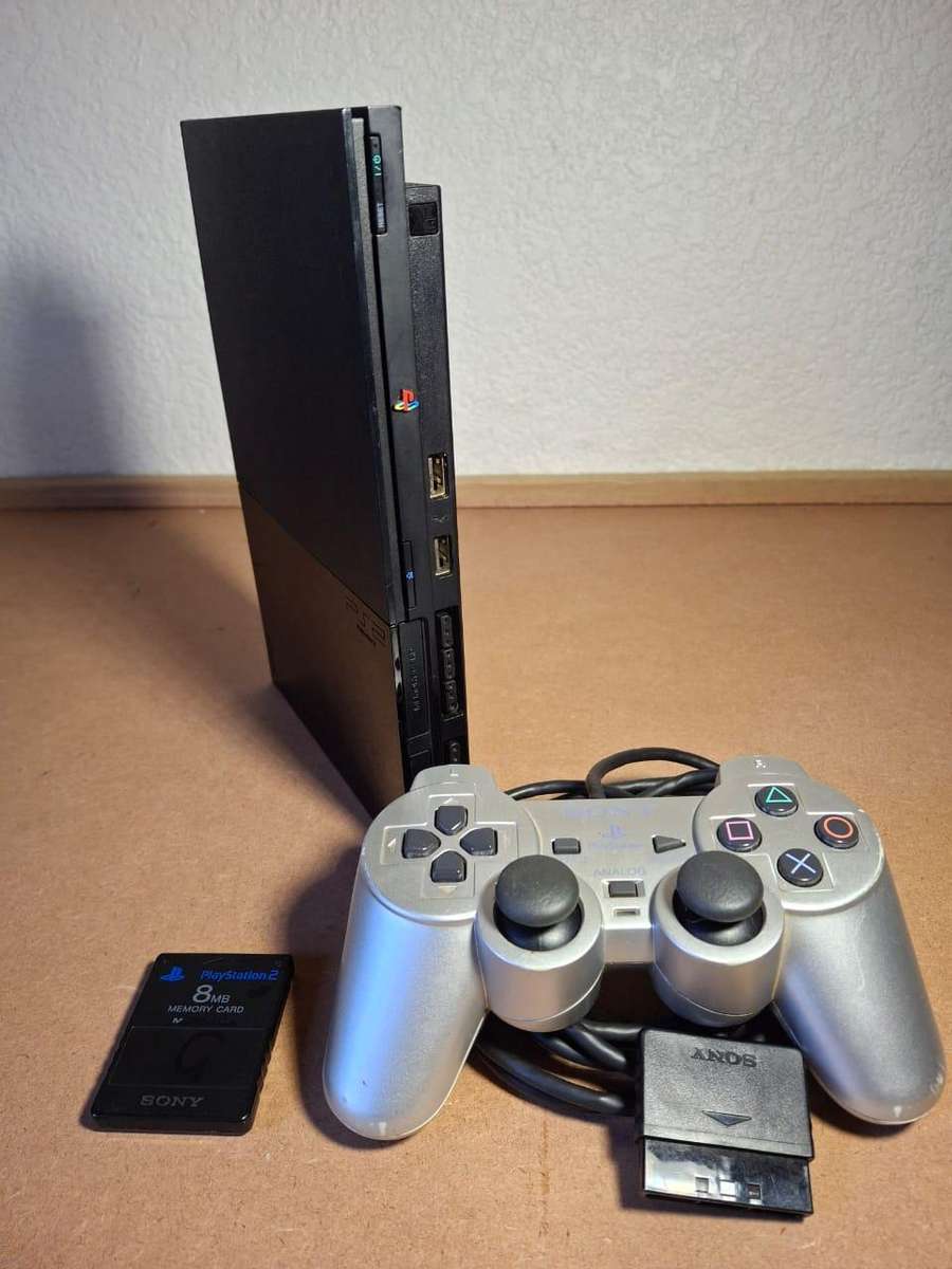 PlayStation 2 Slim Console | Includes Original Controller, Memory Card, All Cables