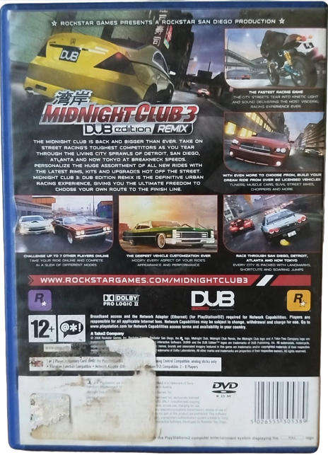 Midnight Club 3: DUB Edition (PS2)