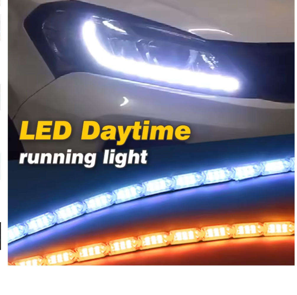 Daytime running lights- Crystal water lamp with telescopic steering