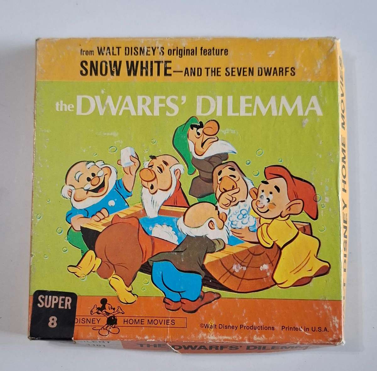 Walt Disney Dwarf's Dilemma 8mm Film Reel in Box