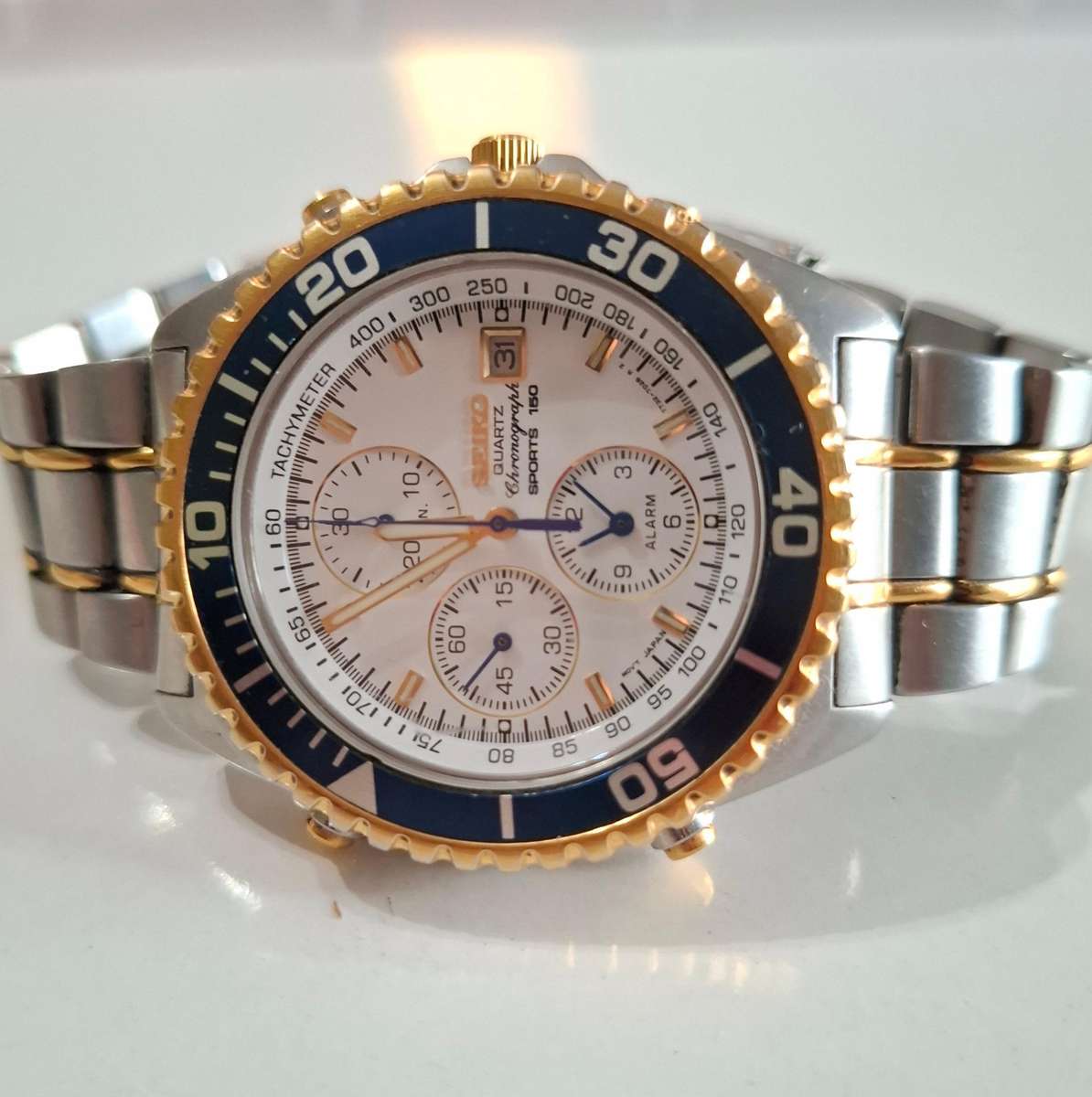 Seiko Chronograph Sports 150 Quartz Mens Watch