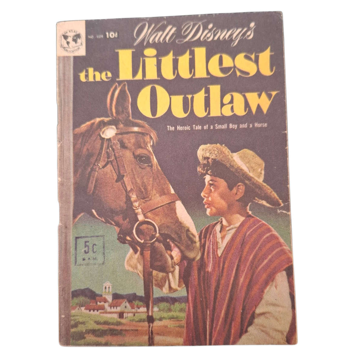 Vintage 1954 Walt Disney's The littlest Outlaw Comic No. 609
