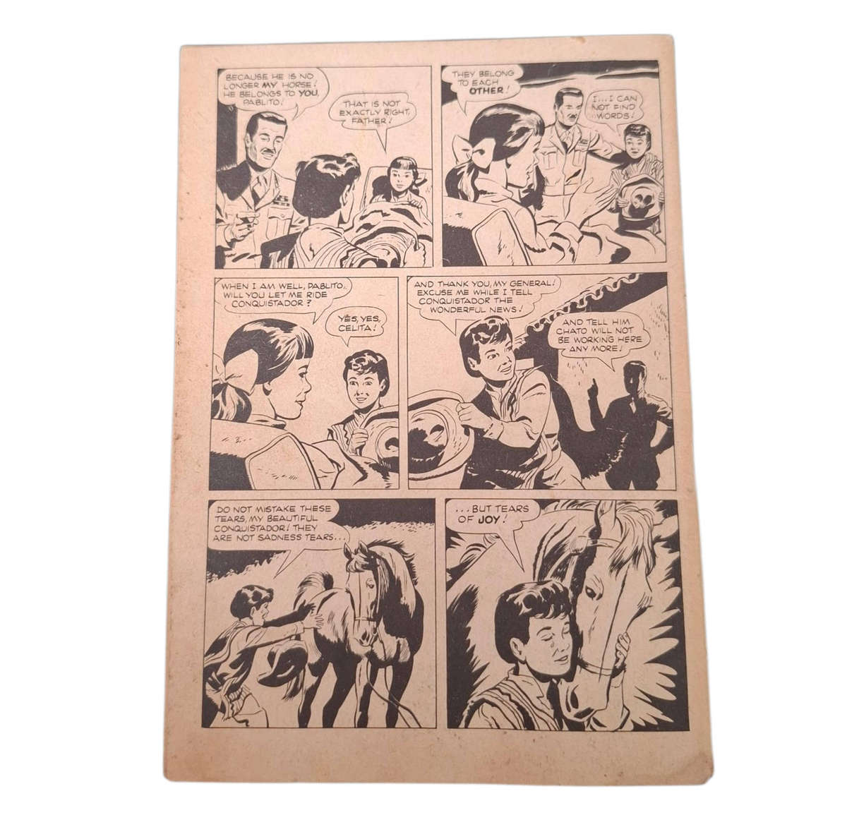 Vintage 1954 Walt Disney's The littlest Outlaw Comic No. 609
