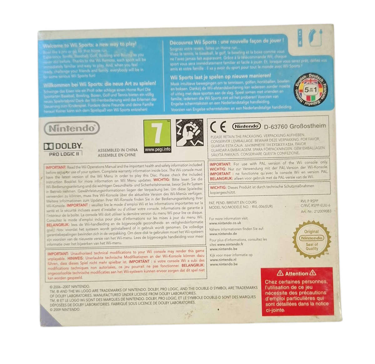 Nintendo WII Sport Game