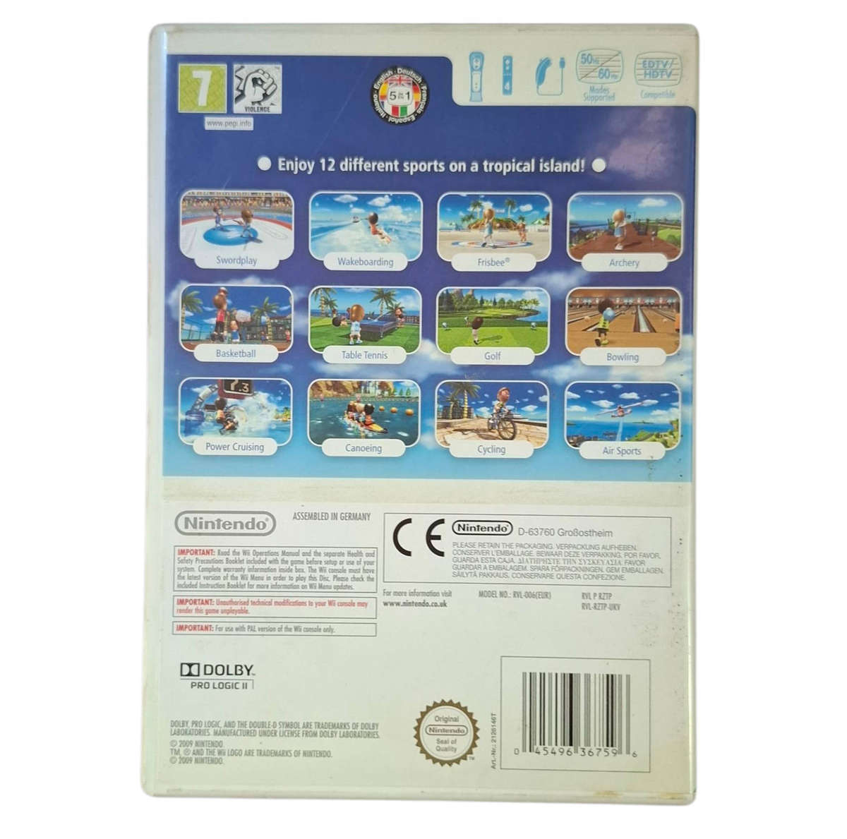 Nintendo WII Sports Resort Game
