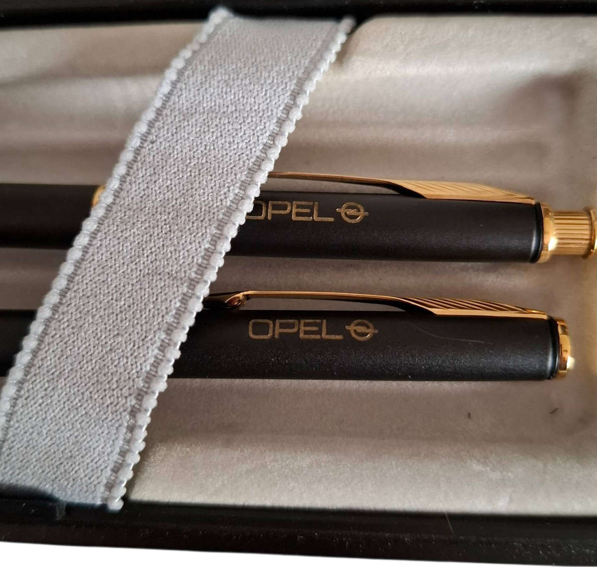 Parker Insignia Matte Black and Gold Pen and Pencil Set in Box