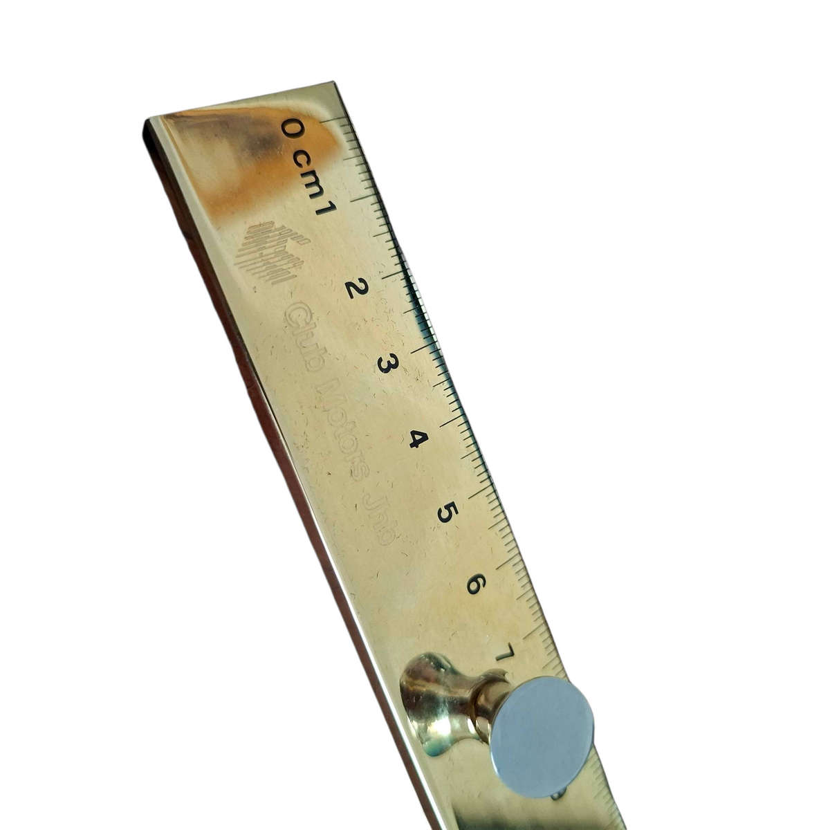 Gold Plated Desk Ruler in Box