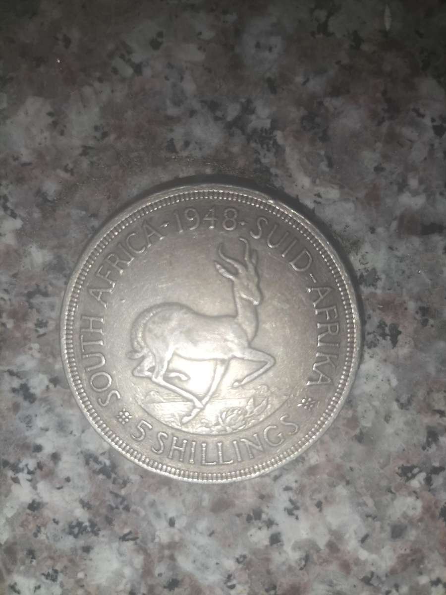 King George VI 5 shillings 1948 South Africa