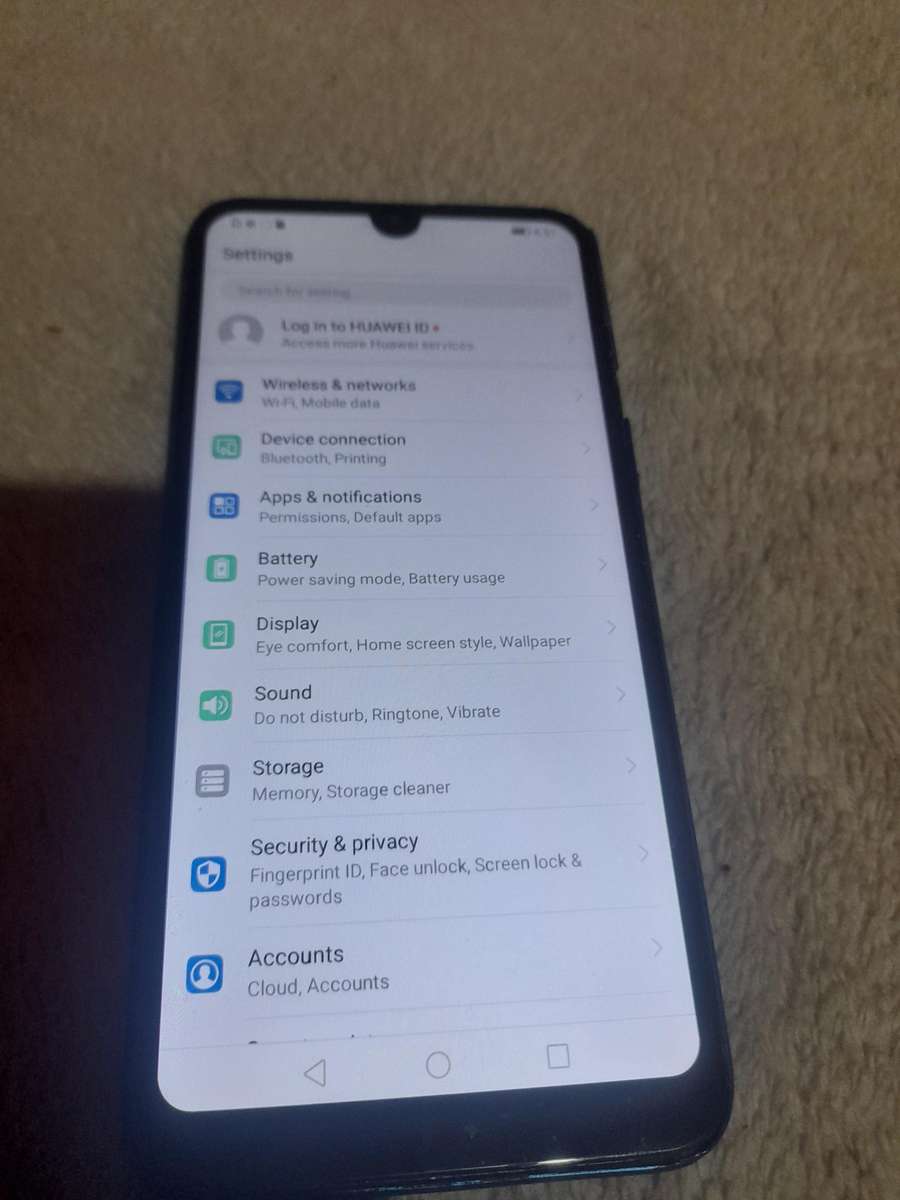 HUAWEI Y7 2019 SMARTPHONE, DUAL CAM, FINGERPRINT, CLEAN PHOTOS,BIG BATTERY