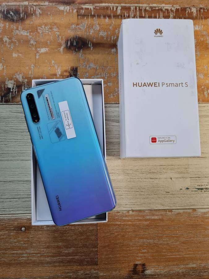 HUAWEI P SMART S SMARTPHONE || 128G/4G, 48MP TRIPLE CAM, IN DISPLAY FINGERPRINT BLUE COLOR