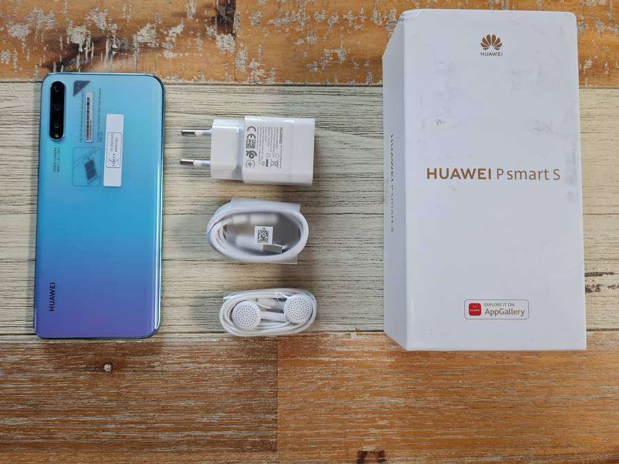HUAWEI P SMART S SMARTPHONE || 128G/4G, 48MP TRIPLE CAM, IN DISPLAY FINGERPRINT BLUE COLOR